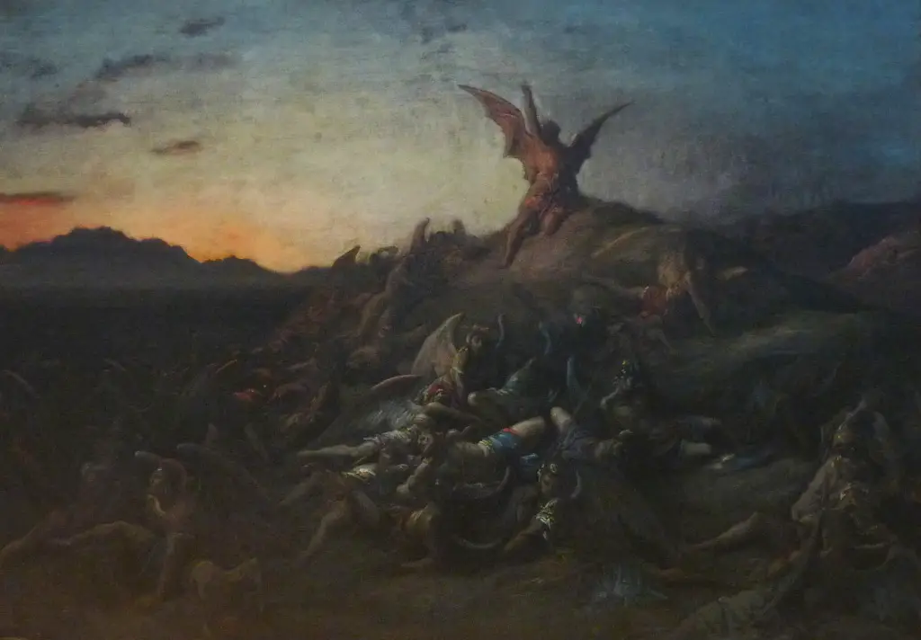 The Fall of the Rebel Angels in Detail Gustave Doré
